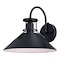 Vaxcel Canton Steel 1 Light LED Dusk to Dawn Matte Black and White Farmhouse Outdoor Wall Lantern T0748 - alternate 9